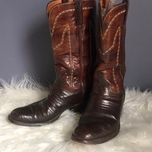 Vintage Luchesse leather western cowboy boots 8.5